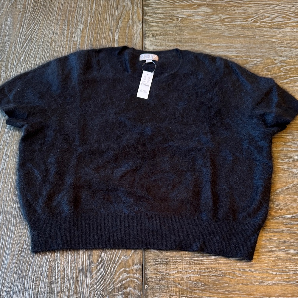 J. Crew Classic Black Crew Neck Sweater
